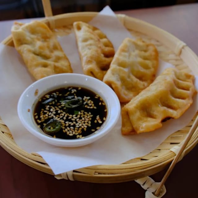 Poulet Potstickers Chicken Gyoza.