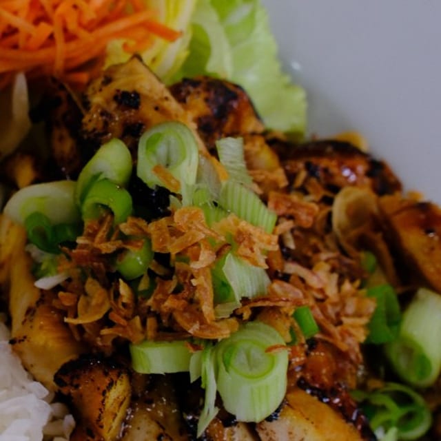 Open Flame Grilled Chicken.