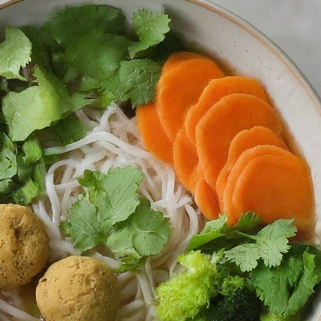 The Buddha Veggies Balls Pho.